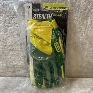 Grip Boost Vise Grip Stealth 5.0 Gloves Adult XLarge Green, Yellow, & White